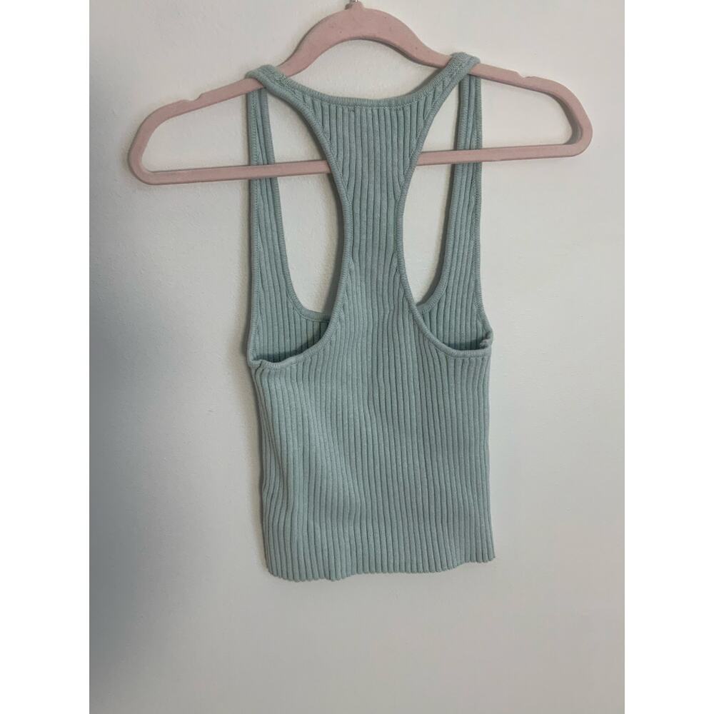 Intimately‎ Free People Ribbed Racerback Green Tank xs - Picture 3 of 3